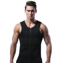 Load image into Gallery viewer, Men&#39;s Thermo Body Shaper Zipper Vest